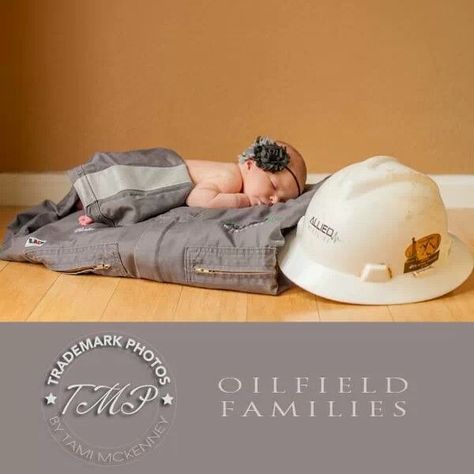 Oilfield families - newborn photography. Trademark Photos by Tami McKenney www.tamimckenney.com #newbornphotography #tulsanewbornphotographer #claremorephotographer Oilfield Baby, Oilfield Girlfriend, Oilfield Family, Oilfield Wife, Oilfield Life, Bringing Baby Home, Oil Field, Baby Pic, Mixed Emotions