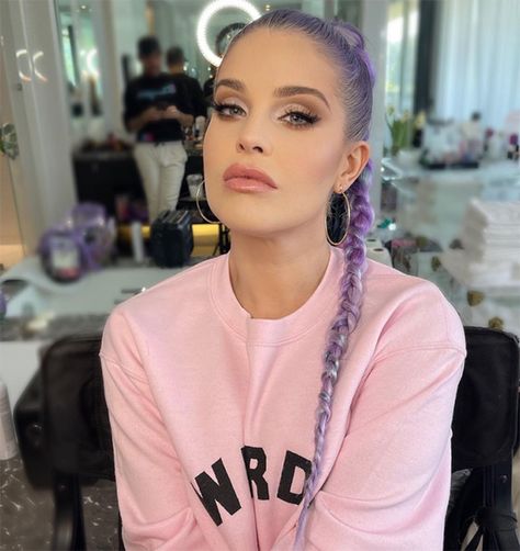 Kelly Osbourne shares heartbreaking news with fans and pleads for their prayers | HELLO! Kelly Osbourne Style, High Ponytail Braids, Kelly Osbourne Hair, High Ponytail Braid, Ponytail Braid, Light Purple Hair, Kelly Osbourne, High Ponytail, High Ponytails