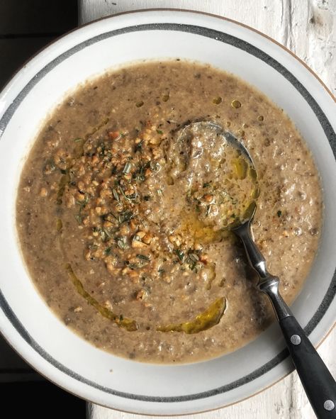 Creamed Hazelnut and Mushroom Soup — LUKAS VOLGER Hazelnut Soup, Dried Porcini Mushrooms, Porcini Mushrooms, Smitten Kitchen, The Soup, Hot Soup, Vegan Soup, Cooking Inspiration, Soup Pot