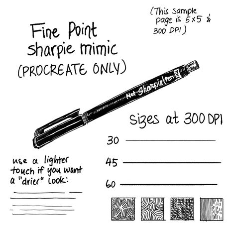 sharpie fine pen mimic for your comics (procreate only!) - Wendy's Ko-fi Shop - Ko-fi ❤️ Where creators get support from fans through donations, memberships, shop sales and more! The original 'Buy Me a Coffee' Page. Clip Studio Brushes, Procreate Ink Brushes, Best Brush Pens, Clip Studio Paint Brushes, Family Portrait Drawing, Ibispaint Brushes, Brush Procreate, Procreate Tips, Procreate Ipad Tutorials