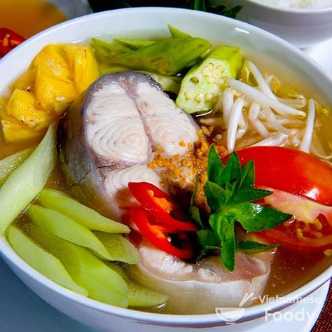 Cambodian Soup, Sour Fish Soup, Canh Chua, Vietnamese Soup, Vietnamese Style, Cambodian Food, Khmer Food, Sweet Soup, Viet Food