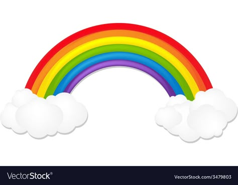 Cocomelon Rainbow Cake Topper Printable, Cocomelon Rainbow Printable, Rainbow Cake Topper Printable Free, Rainbow Cake Topper Printable, Cocomelon Rainbow, Unicorn Cake Design, Rainbow With Clouds, Rainbow Vector, Baby Birthday Party Theme