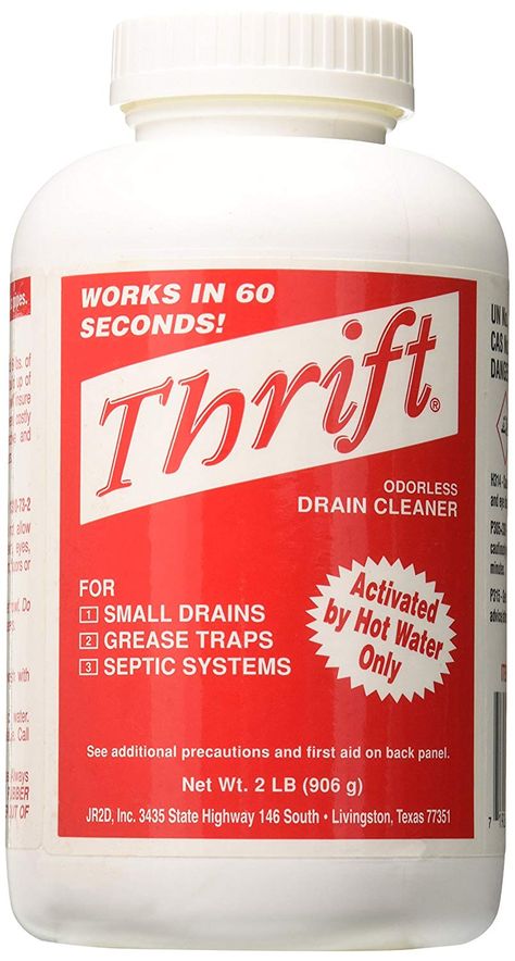 Thrift T-200 Drain Cleaner, 2-Pound: Amazon.ca: Gateway Best Drain Cleaner, Slow Drain, Septic Systems, Drain Cleaners, Drain Opener, Clogged Drain, Septic System, Drain Cleaner, Soap Scum