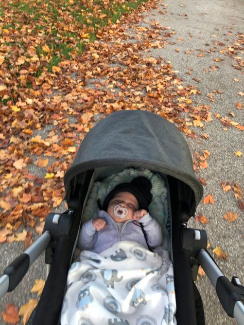 Fall Newborn Aesthetic, Stroller Walk, Mom Core, Baby Vision, Maternity Leave, Future Goals, Fall Baby, Perfect Timing, Family Goals