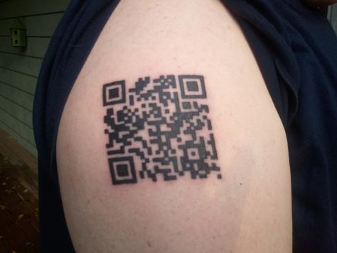 Qr Code Tattoo, Code Tattoo, Geek Quotes, Nerdy Tattoos, Nerd Tattoo, Cactus Tattoo, Tattoo Inspiration Men, Geek Tattoo, Simple Tattoo Designs