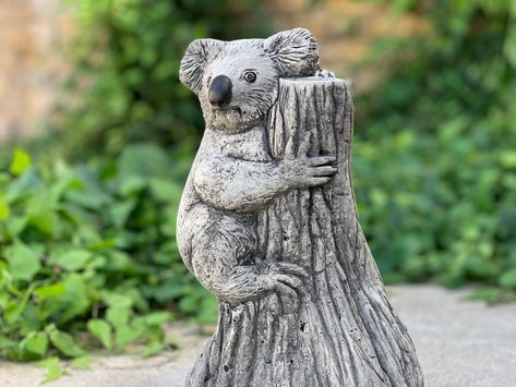 Thermal Paint, Sheep Garden, Funny Koala, Aesthetic Atmosphere, Animal Garden, Empty Inside, Tree Statues, Bear Statue, Lawn Ornament