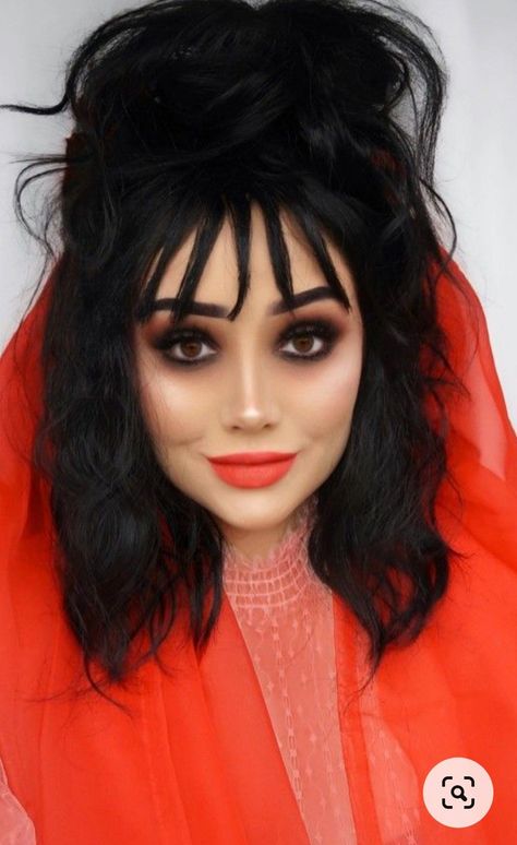 Lydia Deetz Wedding, Lydia Deetz Makeup, Beatle Juice, Halloween Juice, Beetlejuice Makeup, Beetlejuice Costume, Wedding Makeup Tutorial, Beetlejuice Halloween, Creepy Halloween Makeup