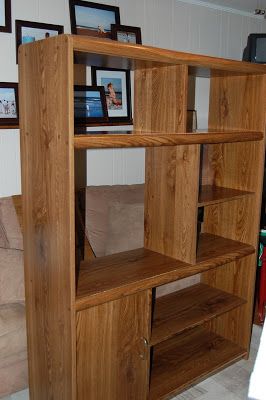 Diy Wall Unit, Oak Entertainment Center, Industrial Entertainment Center, Repurposed China, Old Entertainment Centers, Tv Center, Entertainment Center Wall Unit, Repainting Furniture, Tv Entertainment Centers