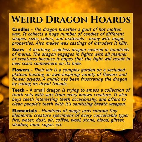 Lyres For Hire on Instagram: "Sharing a bit of my game prep tonight!   Why should dragons only collect useful things like piles of metal? Surely they collect weird stuff too. #dnd #psa #rpg #ttrpg #5e #comments #fantasy #roleplayinggames #gamer #dungeonsanddragons #lordoftherings #lotr #magicitem #dragon #hoard #dragons" Lyre Dnd, Hoard Dragons, Dragon Therian, Dragon Stories, Dragon Hoards, Dragon Culture, Earth Creature, Dnd Notes, Lizard Folk