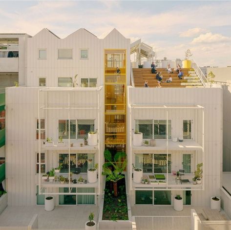 Melbourne Apartment, Steel Cladding, Apartment Block, Courtyard Design, Concrete Forms, Social Housing, Affordable Housing, Residential Building, Residential Architecture