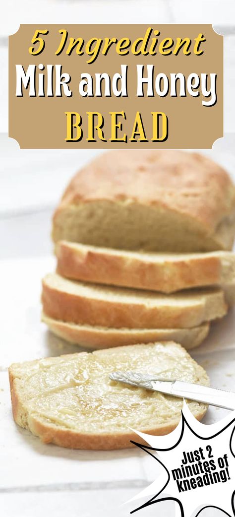 Quick Homemade Bread Recipes, Bread With Honey Recipes, Easy Quick Rise Bread, Sandwich Bread Recipe Honey, Easy Honey Bread, Honey Quick Bread Recipes, Honey Bread Recipe Easy, Quick Rise Bread Recipe, Easy Bread Recipes No Rise