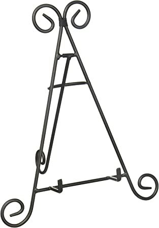 Amazon.com: PowerTRC 12" Iron Display Stand for Holding Pictures, Books, Plates, Art, and More : Home & Kitchen Art Easel Decor, Curvy Style, Picture Stand, Art Easel, Cook Books, Beautiful Centerpieces, Iron Material, Photo Albums, Amazon Art