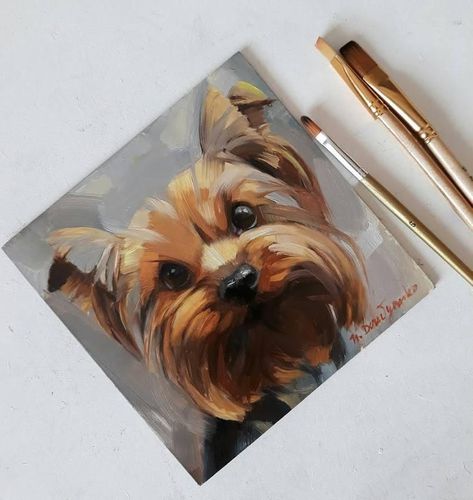 Custom Yorkshire Terrier Pet Portrait Oil Painting from Photo

Get a beautiful, personalized oil painting of your beloved Yorkshire Terrier. Perfect for a gift or to cherish your pet's memory. #petportrait #oilpainting . #Tela #Yorkie_Oil_Painting #Yorkie_Pet_Portrait #Yorkie_Painting_Easy Yorkie Oil Painting, Yorkie Pet Portrait, Yorkie Painting Easy, Yorkie Painting Acrylic, Yorkshire Terrier Painting, Yorkshire Painting, Acrylic Dog Painting, Dog Painting Ideas, Yorkie Painting