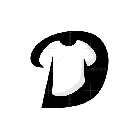 Letter D Tshirt Logo. Designed in negative space style with minimalistic and eye-catching elements. This Letter D Tshirt Logo is ideal for businesses inline with Fashion, Entrepreneurship, Clothes and other business related Garment Logo Design Ideas, T Shirts Logo Design, Logo Styles Design, Tshirt Company Logo, Cloth Logo Design Ideas, Ideas For T Shirts Design, T Design Logo, D D Logo, Logo With D