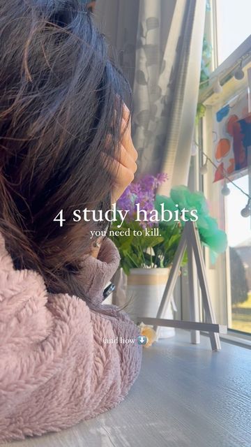 ˗ˏˋsophia´ˎ˗ on Instagram: "021223 — ‼️4 bad habits to kill and how‼️ 1. STUDYING FOR TOO LONG 👁️👁️ ♥︎ do NOT overwhelm yourself! though there are many time-lapse videos of people studying for 5+ hours at a time, it is important to remember that doing so is not healthy! studies show that students who effectively take breaks are much more likely to retain information than students who don’t. not to mention, studying for hours on end is a recipe for burnout! ↪︎ for every hour of studying, be How To Study For Long Hours, People Studying, Retain Information, Videos Of People, Sleep Early, 1 Am, Sleep Deprived, People Videos, Future Self