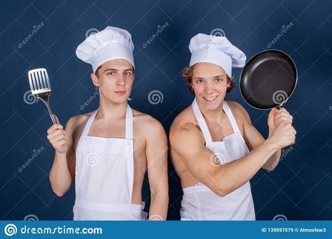 cooks 2 People Reference, Pose For Reference, Human Base, Stock Photos Funny, Cooking Photos, Cooking Humor, Human Human, Photo Grouping, Find Friends