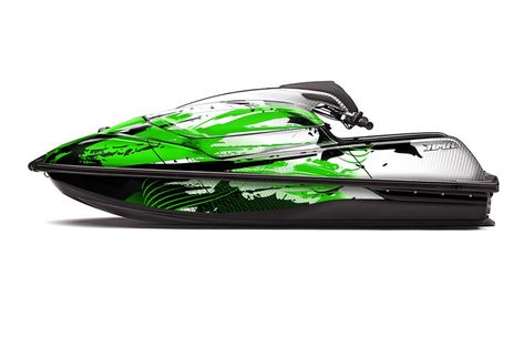 Kawasaki SX-R SXR JS1500 Jet Ski Graphic Kawi Kit 2017-2018 Carbon X Green Jet Ski Kawasaki, Ski Graphic, Jet Skies, Fade Up, Graphic Kit, Jet Ski, A Question, Green Design, Boats