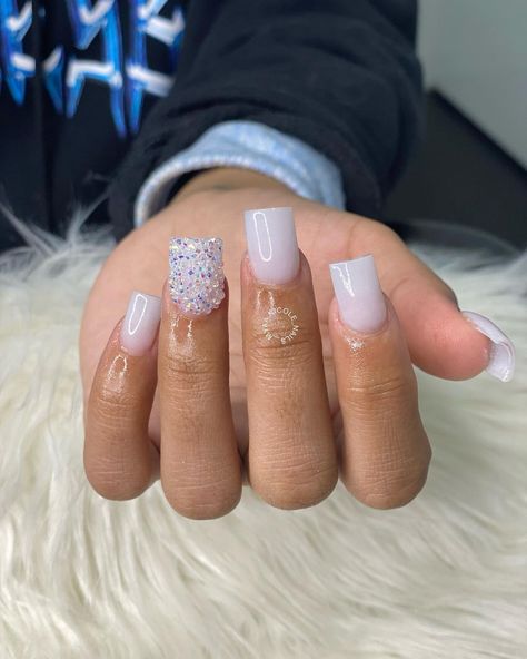 Nut Nails Short, Nut White Nails, Neutral Nails Acrylic, Nail Trend, Colored Acrylic Nails, White Acrylic Nails, Dope Nail Designs, Long Acrylic Nails Coffin, White Nail Polish