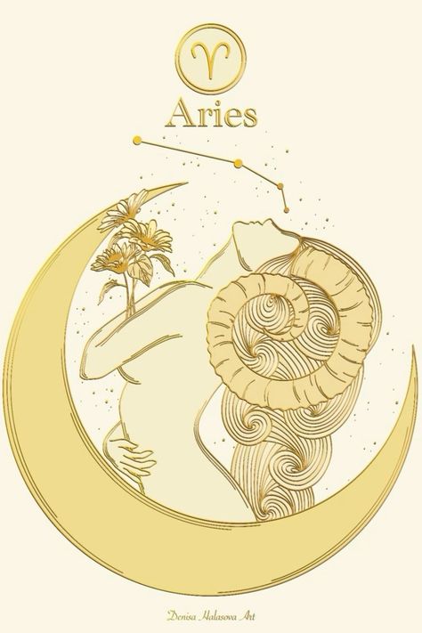 Aries Illustration, Arte Aries, Zodiac Prints, Star Sign Art, Aries Star Sign, Aries Aesthetic, Aries Art, Aries Baby, Astrology Birthday