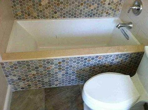 undermount tub with tiles | Under mount tub with shower questions Under Mount Tub, Undermount Tub, New Bathtub, Large Bathtub, Bathtub Cleaner, Bathtub Sizes, Diy Bathtub, Big Tub, Jacuzzi Bathtub