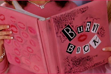 Burn Book Ideas, Mean Girl 3, Mean Girls Burn Book, Mean Girls Aesthetic, Mean Girl Quotes, Capa De Caderno Personalizada, Mean Girl, Burn Book, Mean Girls