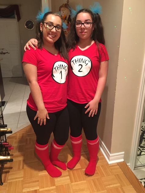 Thing 1 Thing 2 Costume Teacher, Thing One Thing 2 Costumes, Halloween Costumes Thing 1 And Thing 2, Thing 1 Thing 2 Costume Couple, Diy Twin Costumes, Diy Thing One And Thing Two Costumes, Thing 1 And 2 Costumes, Thing 2 Costumes Diy, Thing One And Thing Two Costumes Diy