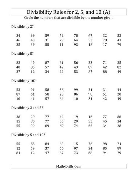 Divisibility Rules Worksheet, Divisibility Rules, Math Drills, Math Journal, Division Worksheets, School Break, The Division, Math Worksheet, Learning Math