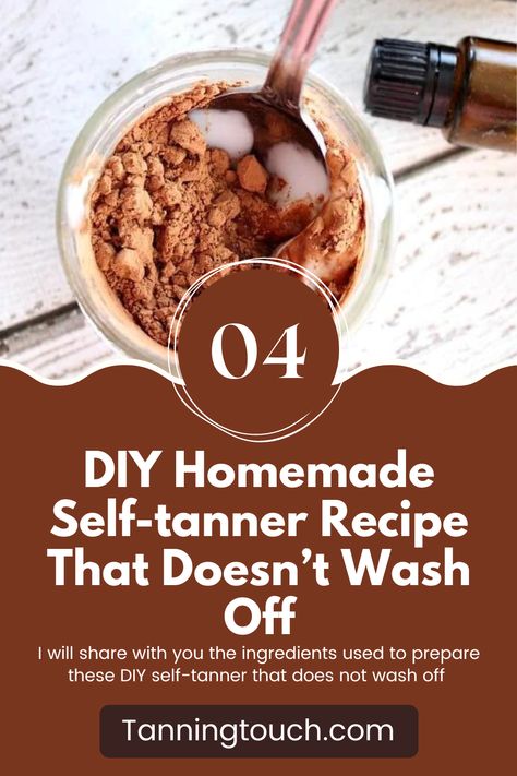 Learn the simple steps and ingredients needed to make this easy DIY recipe and get the perfect tan without any harsh chemicals. Get ready to look and feel your best with this all-natural self-tanner! Diy For Tanned Skin, Diy Tanner Lotion, How To Make A Self Tanner At Home, Natural Self Tanner Diy, Diy Natural Bronzer, Fake Tan At Home Diy, Coffee Tanning Lotion Diy, Tan Legs Quick Diy, Diy Tanning Lotion Homemade