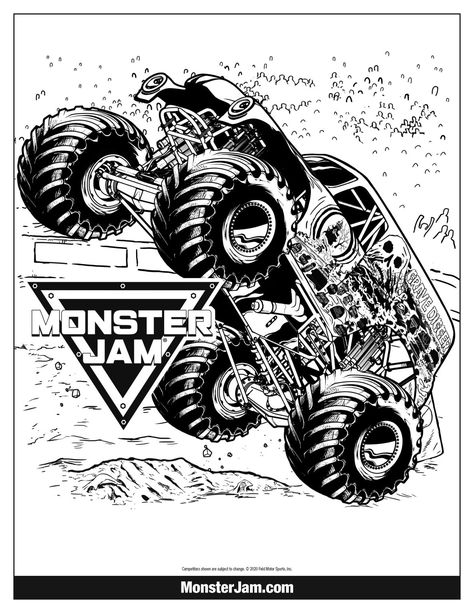 Coloring Sheets | Monster Jam® Grave Digger Coloring Page, Monster Jam Coloring Pages, Ryan Sullivan, Monster Truck Birthday Party Ideas, Truck Birthday Party Ideas, Monster Jam Birthday, Truck Tattoo, Monster Truck Birthday Party, Nature Coloring Pages