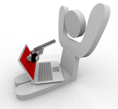 Online Theft - Laptop. A hand comes out of laptop to point gun at its user, repr , #Aff, #hand, #laptop, #point, #Online, #Theft #ad Plagiarism Checker, Aspiring Author, Google Search Results, How To Protect Yourself, Wordpress Plugins, Grow Business, Seo Services, Market Design, Social Networks