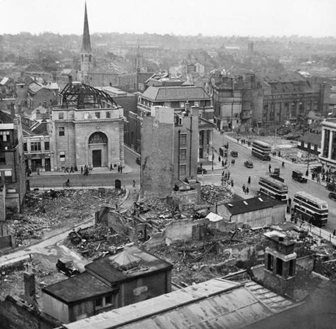 Post blitz Broadgate Coventry. Coventry Blitz, Blitz Kids, Photographs And Memories, Coventry City, Cinema Theatre, The Blitz, Coventry, Paris Skyline, Bbc