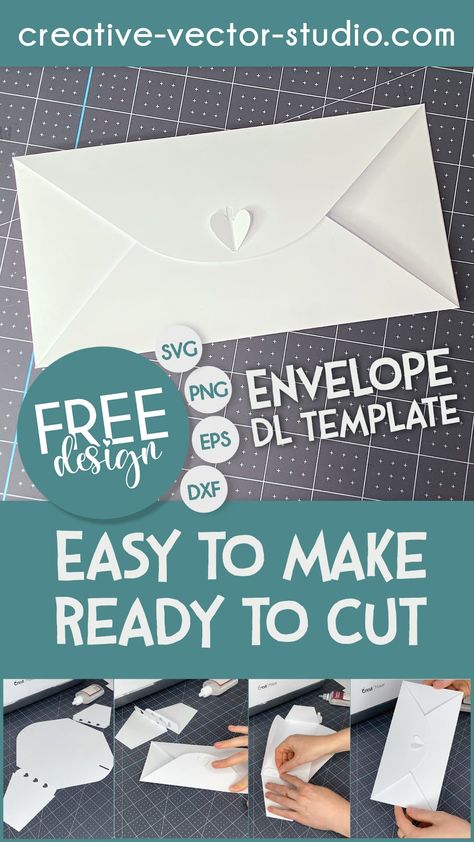 Free Svg Envelope Files For Cricut, Cricut Envelope Template Free, Cricut Sympathy Cards Free Svg, Heart Envelope Template, Envelope Cricut, Cricut Envelope, Gift Card Envelope Template, Diy Envelope Template, Cricut Scoring Stylus