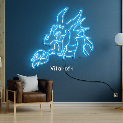 Dragon Head LED Neon Light Room Neon Lights, Neon Lights Wallpaper, Aesthetic Neon Lights, Neon Light Aesthetic, Neon Lights Room, Neon Sign Room, Island Interior, Lights Signs, Neon Light Wallpaper