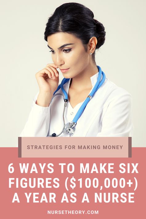 When it comes to the nursing field there are plenty of options available to those who are willing to put in the work and choose the right career path. Fields such as working as a nurse practitioner or nurse anesthetist can lead to a very high earning potential. Starting a side hustle or building a successful blog can also generate a great income. For the average registered nurse there's the option to work in a location that offers high wages. #sixfigurenurse #nursesalary #makemoneynursing New Nurse Practitioner Tips, Nursing Instructor Tips, The Nursing Process, Nursing Students Tips First Year, Women’s Health Nurse Practitioner, Nursing Career Paths, Nurse Entrepreneur, Nurse Salary, Nursing Books