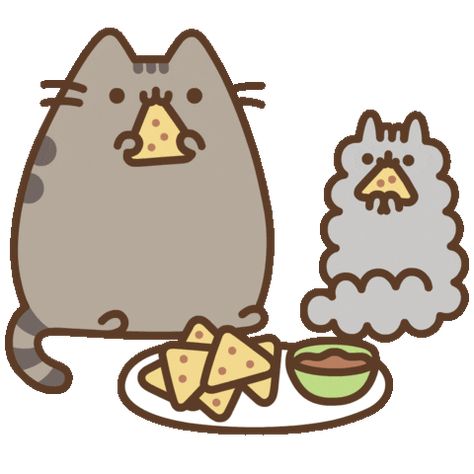 Hungry Cat Sticker by Pusheen for iOS & Android | GIPHY Pusheen Valentines, Pusheen Stormy, Pusheen Birthday, Pusheen Stickers, Pusheen Cute, Food Cat, Cute Cat Drawing, Pusheen Cat, Fat Cat