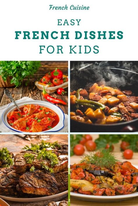 Dinner ideas from France doesn't have to be complicated. Here are some easy to prepare French foods that kids (and parents) will love.    Classic recipes | Easy dinner recipe | lunch recipes | Simple recipes | french recipe | Main dish | Instant Pot | side dish   | Classic french food  | Traditional french dishes | Instant pot | Slow cooker | Crockpot French Food Recipes Lunch, Easy French Cuisine Recipes, Simple French Recipes Dinners, Simple French Meals, Healthy French Food, French Food Recipes Dinners, Easy French Recipes Simple, French Cusine Recipe, Easy French Dinner Recipes