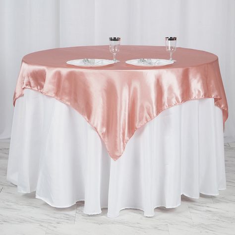 Wedding Table Overlays, Rose Quartz Wedding, Mothers Day Decorations, Coral Table, Tulle Crafts, Table Overlays, Organza Wedding, Wedding Place Settings, Chair Sashes