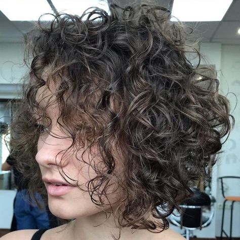 Shoulder Length Permed Hair, Loose Perm Short Hair, Modern Perm, Loose Perm, Spiral Perm, Short Permed Hair, Perm Hair, Short Brown Hair, Punk Hair