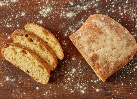 Khorasan flour ciabatta Ciabatta Recipe, Ciabatta Bread Recipe, Great British Chefs, Ciabatta Bread, Ancient Grains, Italian Bread, Sweet Tarts, Seasoning Recipes, Save Food