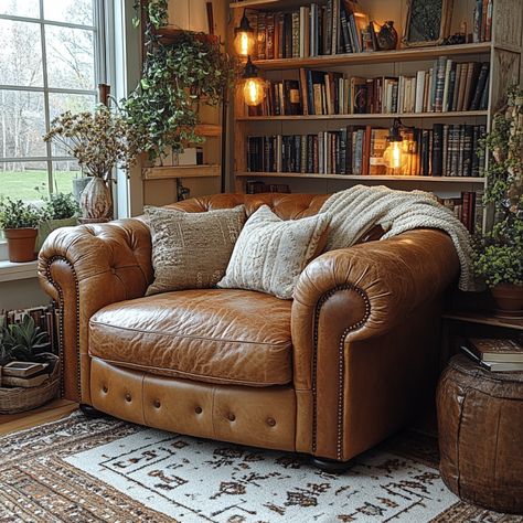 How to Transform Your Home with Elegant Brown Leather Seating - Leather Oversized Chair, Cognac Leather Sofa, Tan Leather Chair, Oversized Chair, Large Chair, Chair And A Half, Leather Sofas, Leather Furniture, Leather Chair