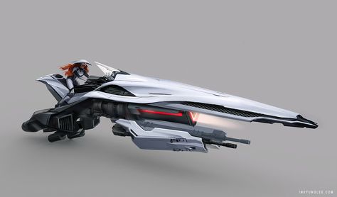 Hover Bike Concept, Futuristic Hover Bike, Hover Bike Sci Fi, Jet Bike Concept Sci Fi, Star Wars Speeder Bike Concept Art, Hover Bike, Speeder Bike, Space Ships Concept, Sci Fi Spaceships