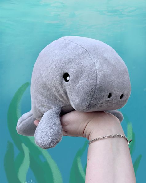 Saltwater Plushies Manatee Plush Manatee Plush, Octopus Plush, Dreamy Room, Birthday Wishlist, Diy Toys, Sticker Shop, Soft Toy, Stuffed Animals, Art Wallpaper