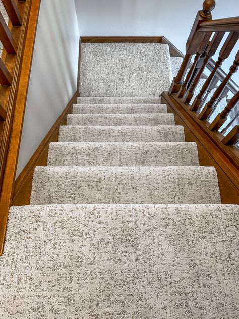 stairs, carpet, stair rails, carpet stair design, staircase Staircase Ideas Carpeted, Basement Playroom, Shaw Carpet, Shaw Floors, Latest Design Trends, Carpet Styles, Best Flooring, Carpet Stairs, Stair Runner