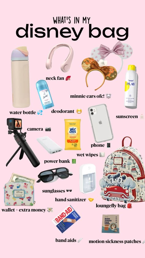 #myfirstshuffle #disney #whatsinmybag #disneybag Disneyland Vacation Planning, Disney Trip Surprise, Disney World Packing, Disney Essentials, Disney Honeymoon, Disney Florida, Disney World Vacation Planning, Disney World Outfits, Disneyland Vacation