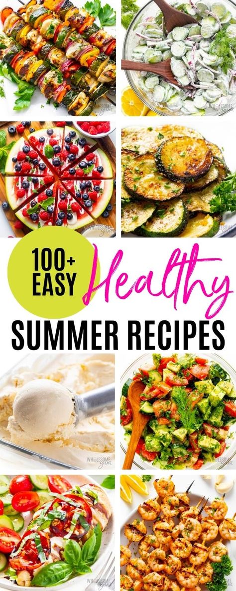 Healthy Summer Recipes Healthy Summer Dinner, Summer Dinner Recipes, Healthy Summer Dinner Recipes, Bariatric Friendly Recipes, Summertime Recipes, Healthy Summer Dinners, My Favorite Recipes, Summer Meals, Refreshing Food