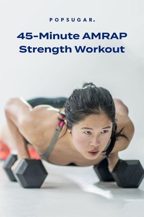 45-Minute Dumbbell AMRAP Workout 45 Minute Strength Workout, 45 Minute Arm Workout, Amrap Workout Weights, 45 Minute Dumbbell Workout, Crossfit Amrap Workout, Dumbbell Amrap Workout, F45 Workout Plan, 45 Minute Workout Gym, 45 Minute Workout Home