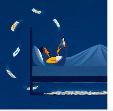 Altpick.com : News : Jon Krause Depicts Bedtime Procrastination Procrastination Illustration, Body Clock, Food Art For Kids, Sleep Medicine, Ways To Wake Up, Advertising Cookies, Workout Snacks, Staying Up Late, Sleep Schedule