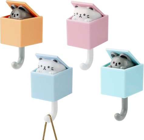 4 Pcs Cute Adhesive Key Wall Hook, Cat Key Hook Creative Pet Utility Holder Animal Sticky Hook for Wall Coat Bag Hat Towel Hanging : Amazon.co.uk: Home & Kitchen Business Storage, Cat Key, Bathroom Safety, Tools Hardware, Storage Hooks, Key Hook, Save Power, Key Hooks, Diy Tools