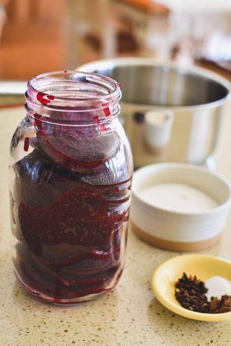 making pickled beetroot. Canned Pickled Red Beats, Pickles Beets, Pickle Beets, Canned Pickled Beets, Pickled Beets Recipe, Beets Recipe, Beetroot Recipes, Canning Ideas, Pickled Beets