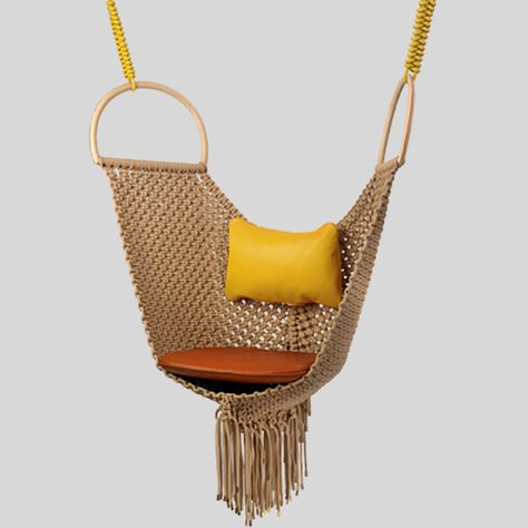 patricia urquiola swing chair louis vuitton Patricia Urquiolas Swing Chair for… Tricia Guild, Patricia Urquiola, Swing Chair, Hammock Chair, Take A Seat, Swinging Chair, Outdoor Rooms, Hanging Chair, Cool Furniture